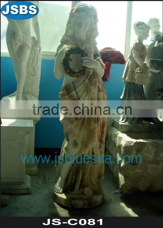 Carved White Marble Horse Statue