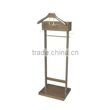 wooden valet stand