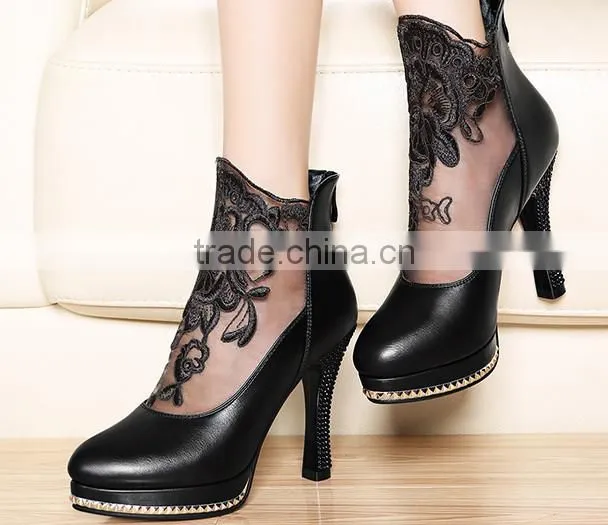 ladies black lace sexy nice mature italian dinner shoes