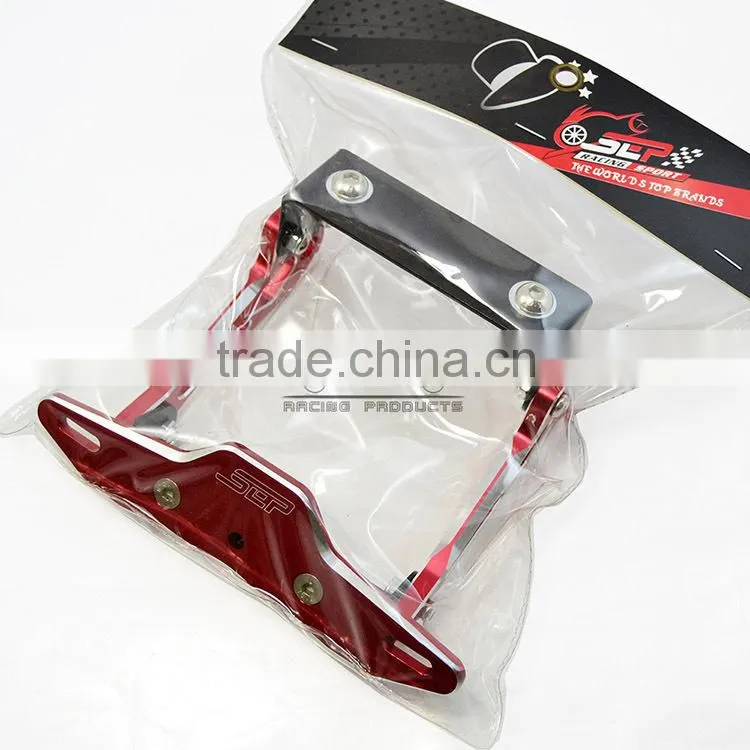 BJ-LPL-030-RD Universal CNC Billet Aluminum Motorcycle Tail Tidy License Plate Bracket