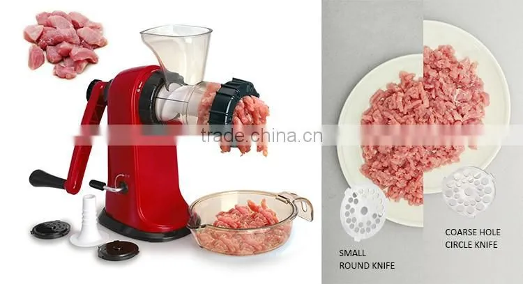 ABS+S/S 35*12.2*9.5 Best selling kitchen products meat grinder/manual noodle maker/food processor/meat mincer