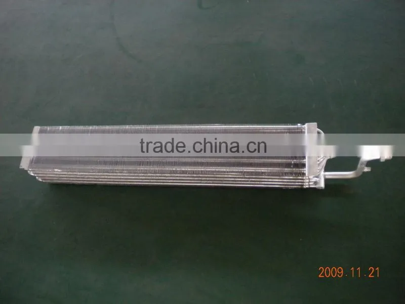 Tube fin air cooled evaporator for refrigeration, cold room, air conditioning system