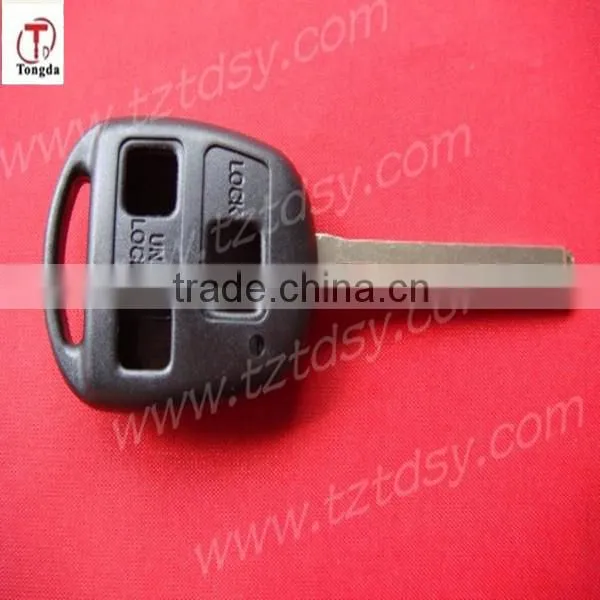 TD Auto key shell 2 button remote key casing with long blade for toyota