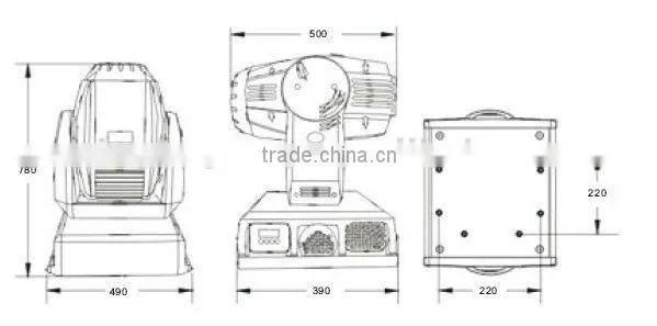 led moving head spot light disco light