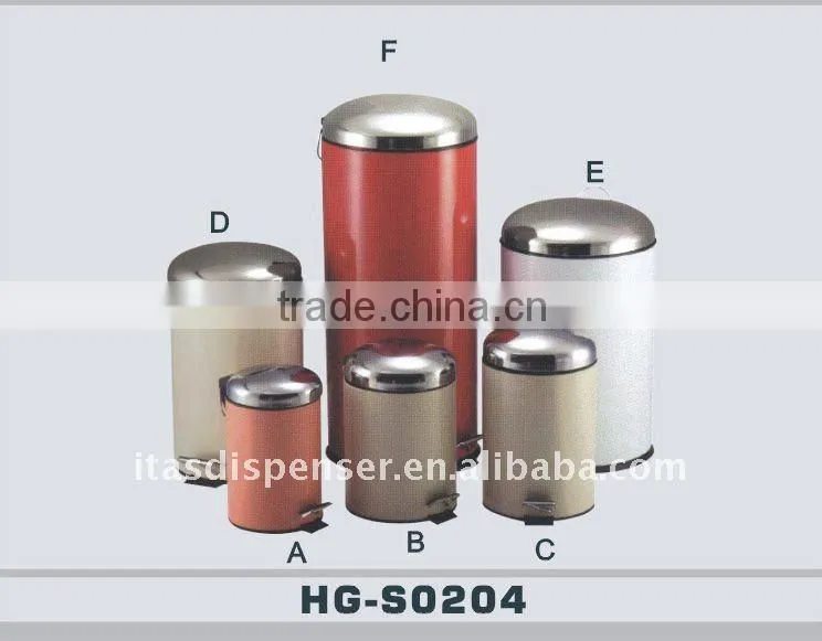 stainless steel rubbish bin for bathroom