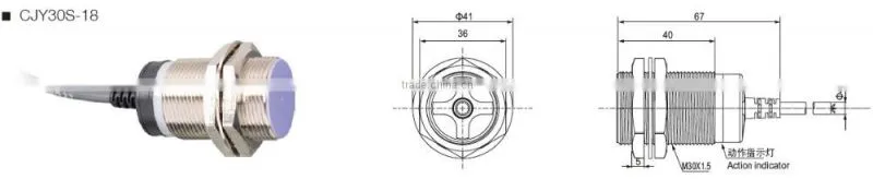 CNTD 2016 Hot Products PNP NPN Reed Magnetic Switch Proximity Sensor