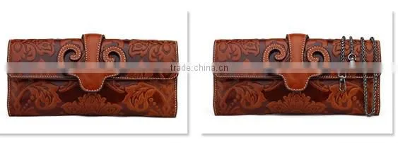 New Fashion Vintage Leather Women Wallet Evening bag