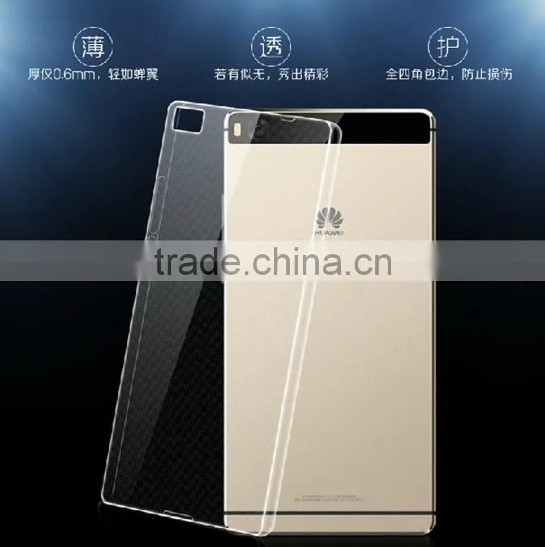 Wholesale Crystal Transparent Clear Ultra Thin TPU Cover Case For Huawei P8