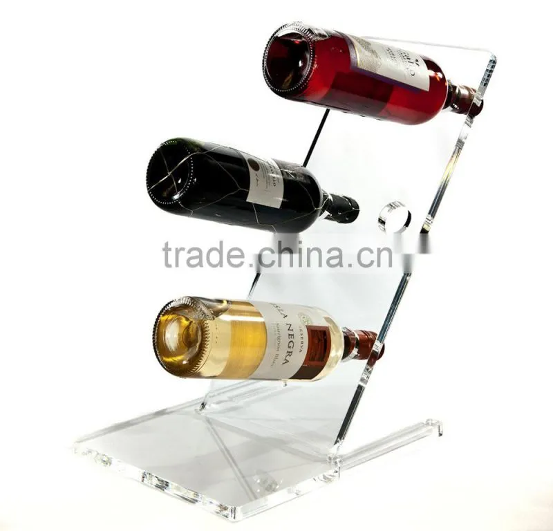 High quality acrylic wine bottle display stand