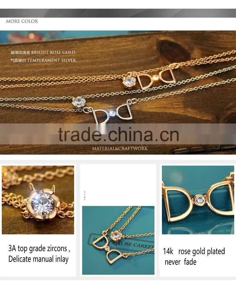 Two layers 925 silver choker necklace