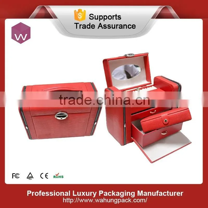 Custom leather expensive jewelry boxes