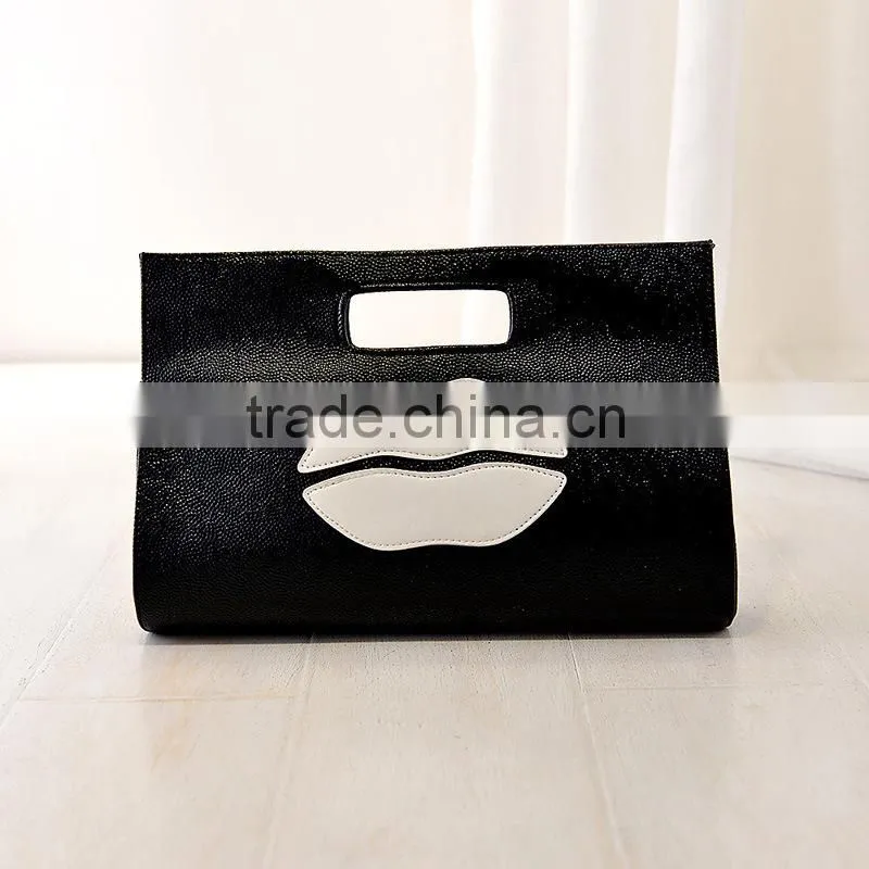 Pu customized vintage tote handbag ladies bags
