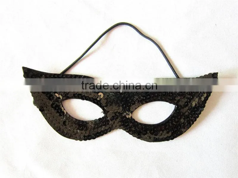 Sequin eye mask