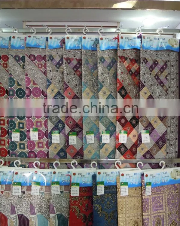 BT-804 new design polyester muslim prayer rugs with bag muslim carpet