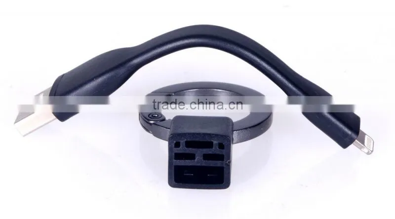 Portable Keychain MFi Certified USB Cable with Cap