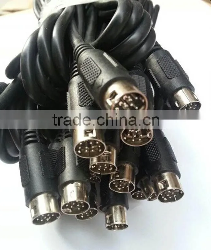 7pin 8 pin 9 pin mini din cable male to male