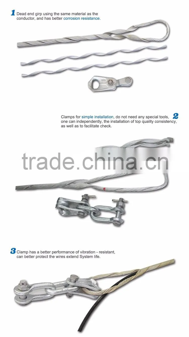 High quality ADSS Tension clamp pole line hardware