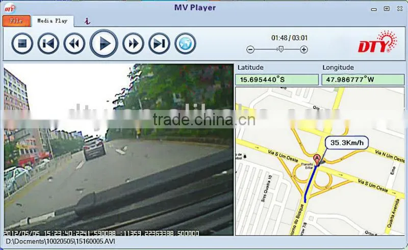mini portable dvr with monitor, dvr with built-in lcd monitor,V8G