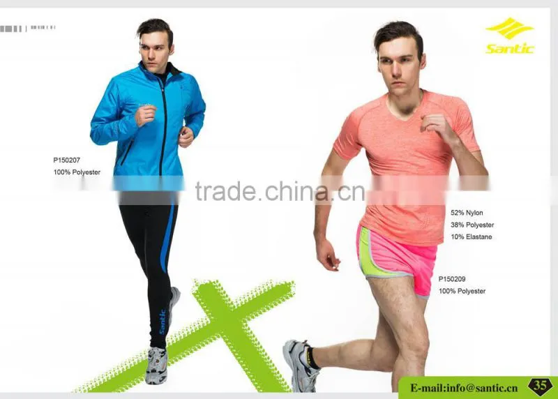 Men plain 100% Polyester custom T-shirt ,running wear