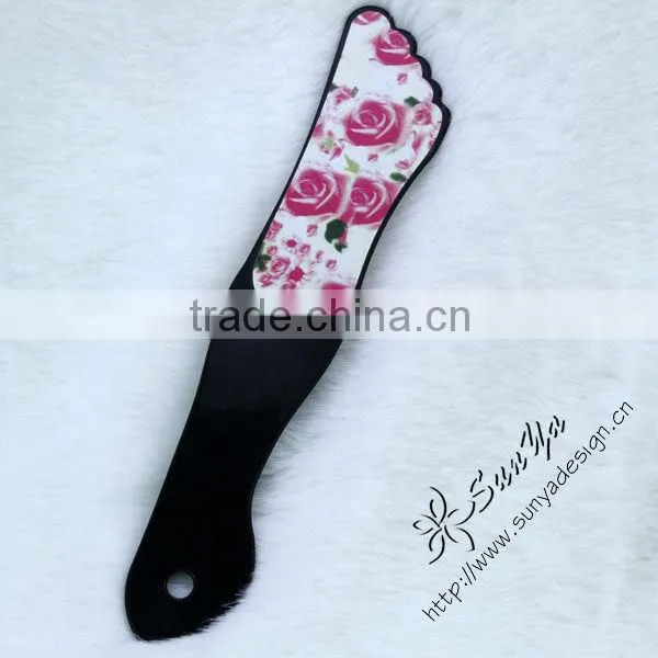 Plastic sandpaper foot file