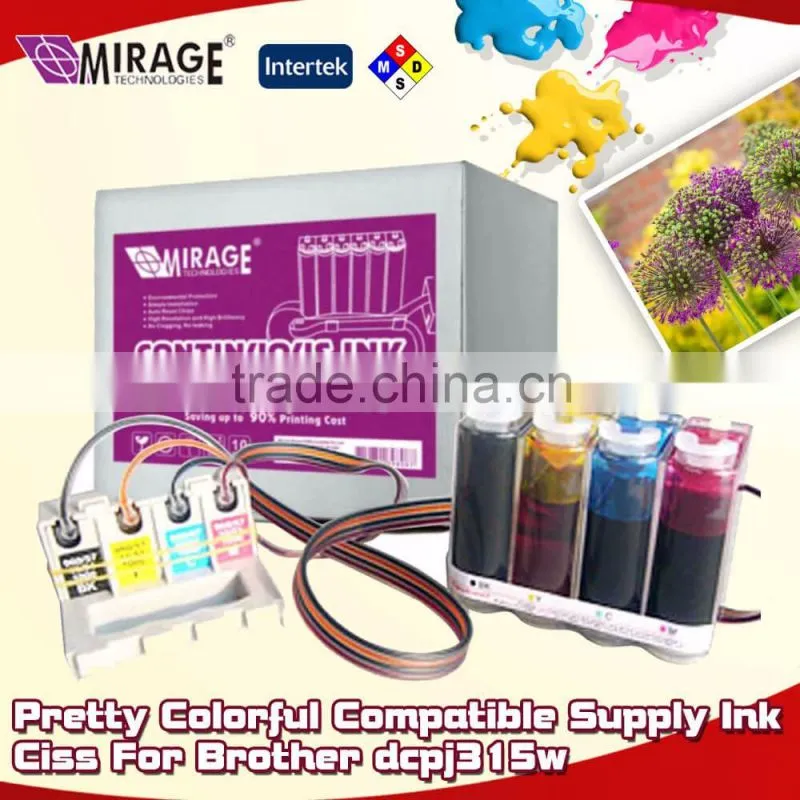 Pretty Colorful Compatible Supply Ink Ciss For Brother dcpj315w