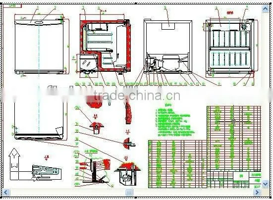 PVC frame for refrigerator,aluminum cabient door frame,Cooler&refrigerator plastic frame