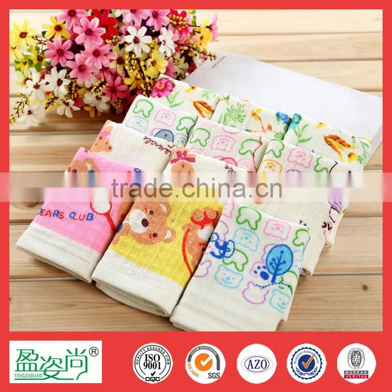 Cute Hand towel Promotional custom print small face towel for baby cartoon character towels