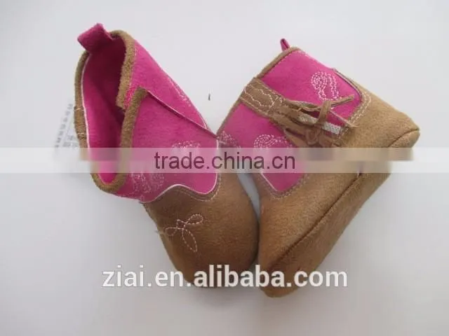 Fashion TPR sole baby shoes suede leather tassel durable baby Boots for winter