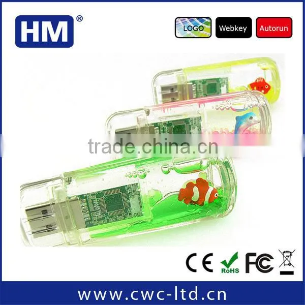 wholesale usb flash drives for promotional plastic case usb flash drive with liquid
