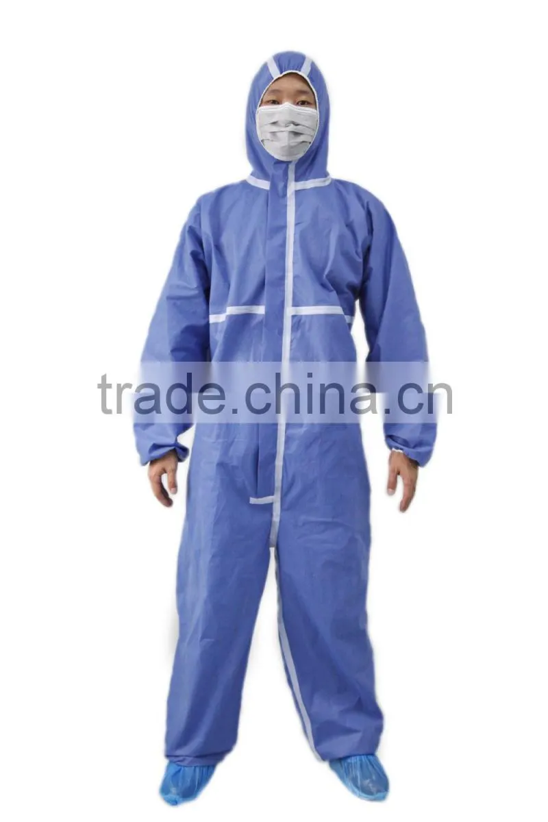 disposable coverall Type 3456 anti virus MERS anti bacterial virus effectively
