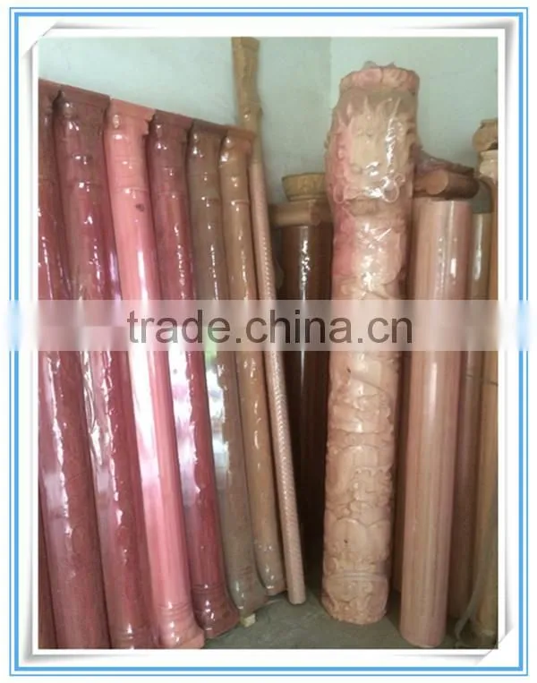 recon wood stair pillar wood carved balusters