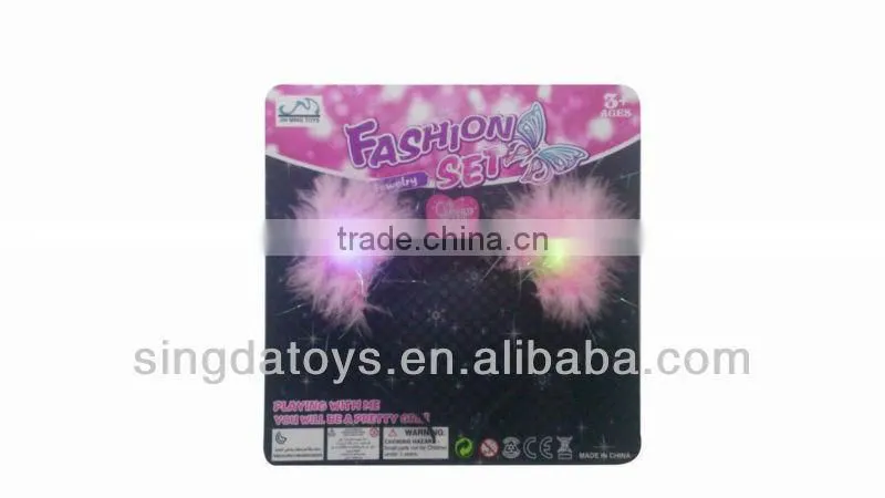Flashing feather hairpin beautiful party goods christmas light