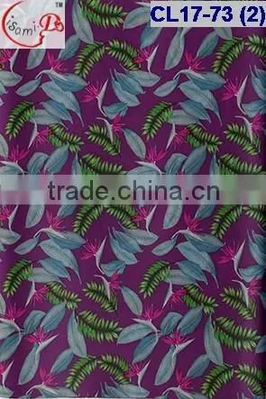 CL 17-73 2016 top sale new fashion soft material african fabric multi color flower embroidery sego for dressing