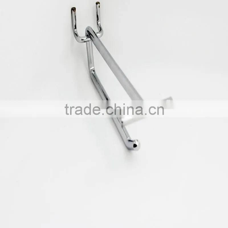 Cheap Metal Chrome Pegboard Hook with Price Tag peg board pegboard panel