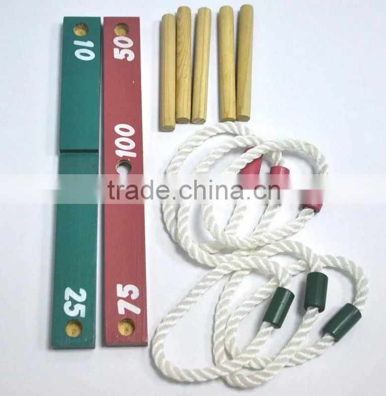 Wooden Toy Ring Toss Game