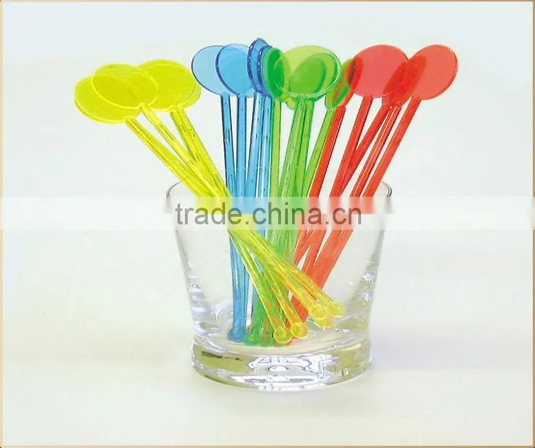 Logo printed customized plastic stir swizzle sticks