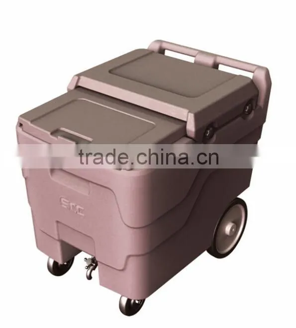 Plastic Storage Caddies, Rotationally molded ice cart for Catering service