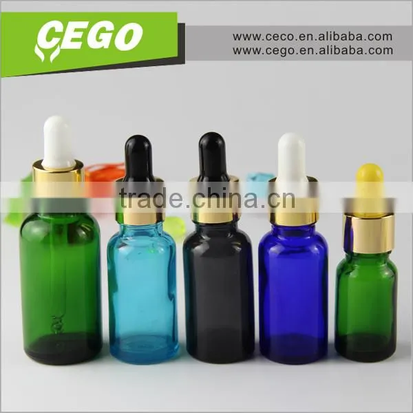 30 ml black ejuice amber clear round glass dropper bottle