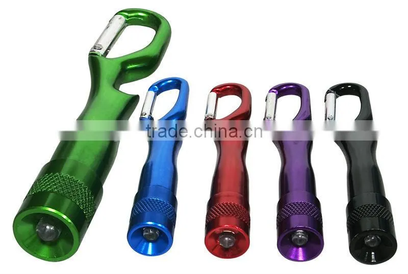 Mini Carabiner Clip Light w/Bottle Opener