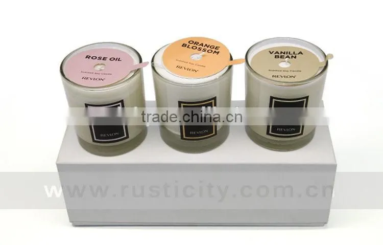 High value natural soy wax candle smart collection perfume