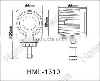 Super pocket-size!!10W offroad cree led work light