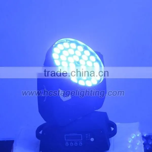 Best selling zoom 36X10w RGBW 4 in 1 led moving head beam light