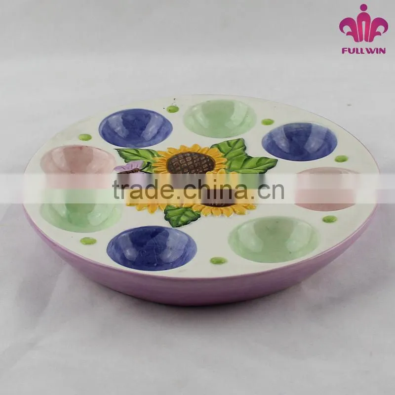 Ceramic chicken egg holder