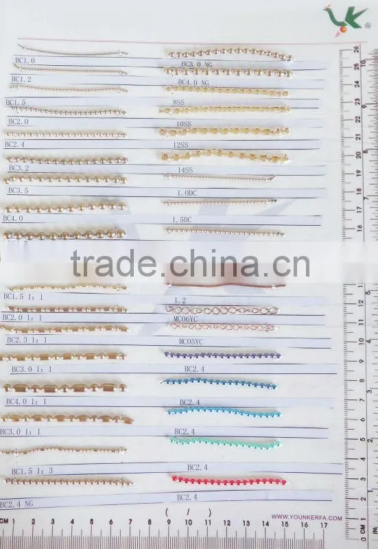 High quality Anti-brass colour Decoration Metal Brass Ball Chain