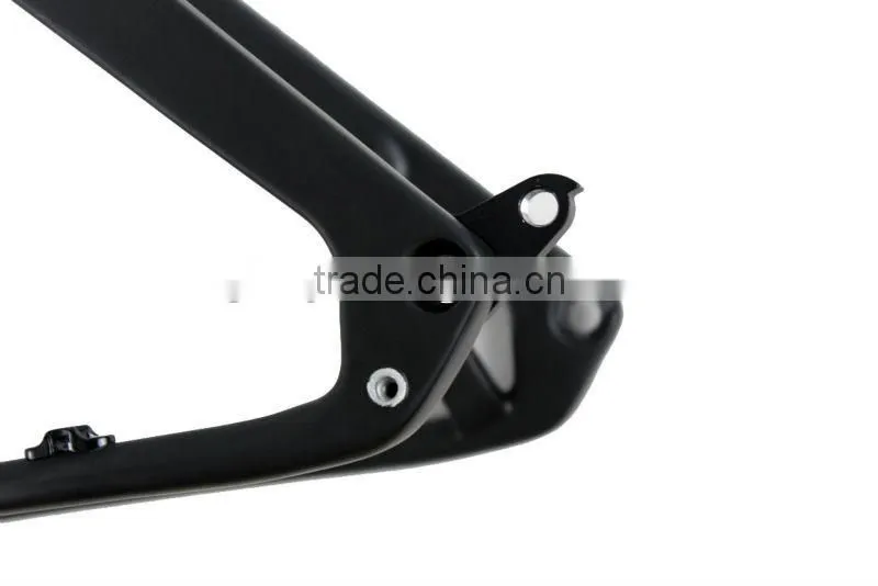 OEM All size available 120mm BSA/BB30 through axle carbon 3K/UD weave fat bike frame