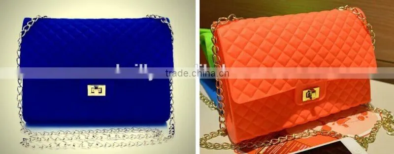 2016 New hot design silicone rubber Beach shopping Bag with zipper