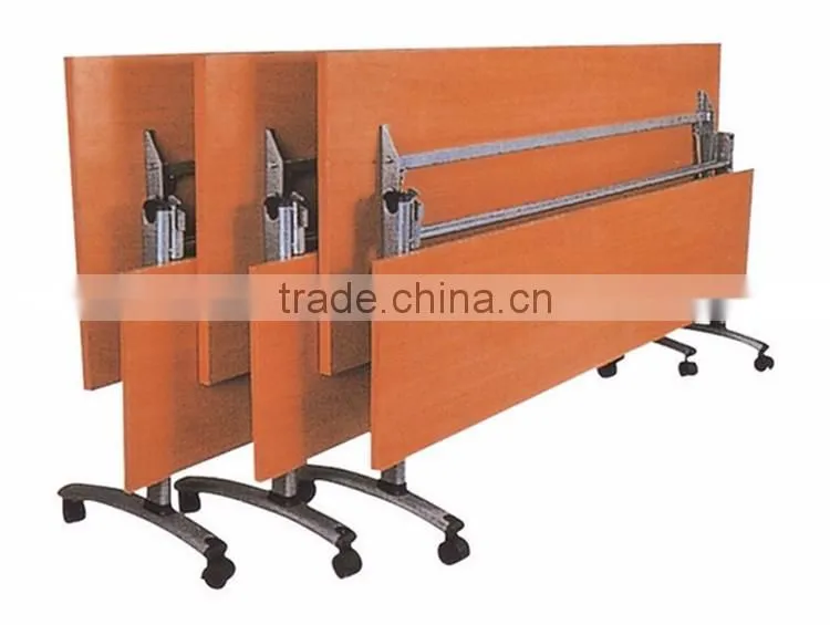 Hot sale high quality folding wooden top modern folding conference table