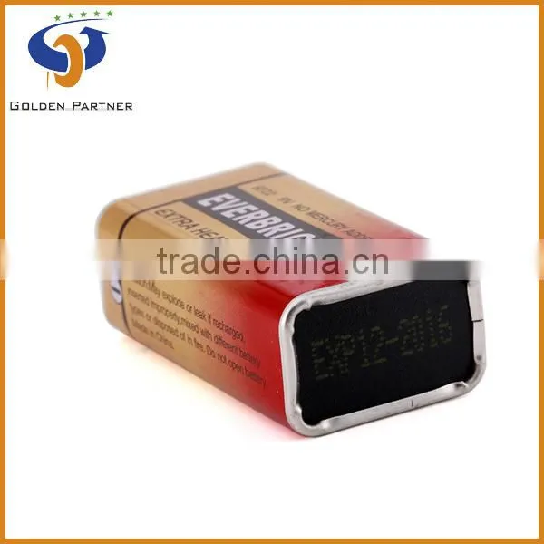 6F22 9V Carbon Zinc Battery, 9V Battery Cell