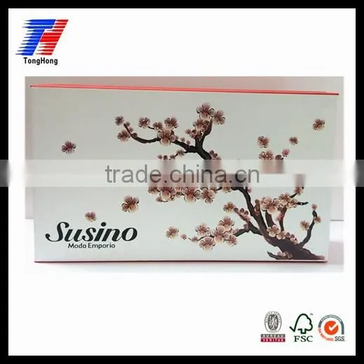 boxed-gifts's elegant rectangle luxury customized paper gift box with satin lining