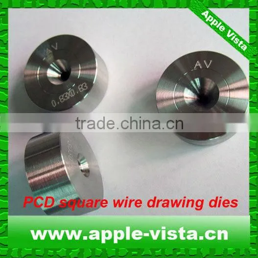 Fine polished custom PCD wire drawing dies for copper, steel and aluminum